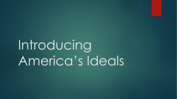 Introducing America*s Ideals