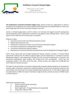 Letterhead - Southeastern Connecticut Enterprise Region