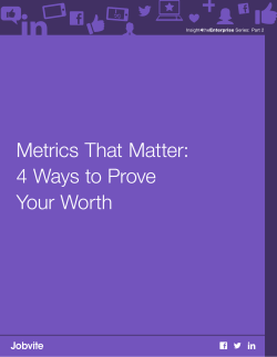 Metrics That Matter: 4 Ways to Prove Your Worth