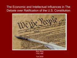 The Economic and Intellectual Influences in The Debate over