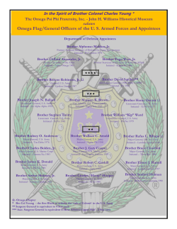 Omega Flag/General Officers of the US Armed Forces and Appointees