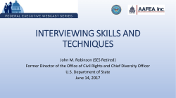 TO VIEW John M Robinsons - Interviewing Skills