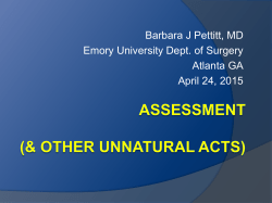 Assessment and Other Unnatural Acts &ndash; Pettitt