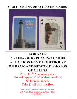 for sale celina ohio playing cards all cards have