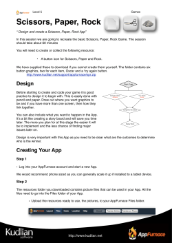 Scissors, Paper, Rock