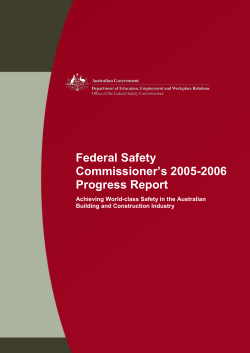 OHS Performance - Office of the Federal Safety Commissioner