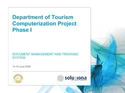 DOT_Presentation for DMTSv4 - Department Of Tourism INTRA
