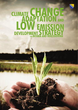 Climate Change Adaptation and Low Emission Development