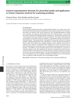 General representation theorem for perturbed media and application