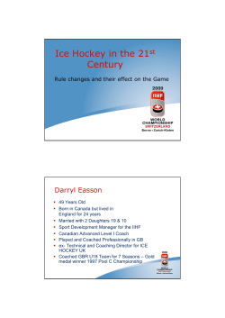 Ice Hockey in the 21st Century