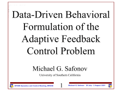 Robust Control, Feedback and Learning