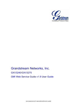 gmi web service interface