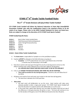 STARS Flag Football Rules