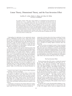 Linear Theory, Dimensional Theory, and the Face