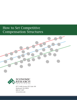 How to Set Competitive Compensation Structures