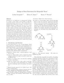 Design of Data Structures for Mergeable Trees