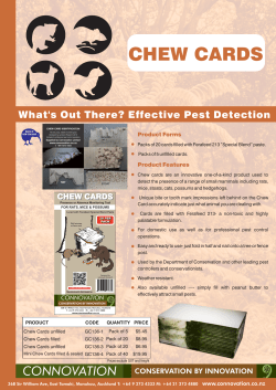 Chew card - Connovation