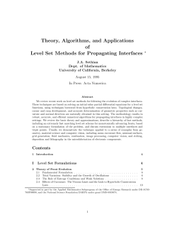 Theory, Algorithms, and Applications of Level Set Methods for