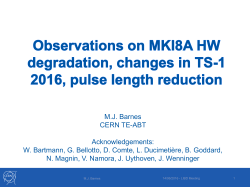Observations on MKI8A degradation