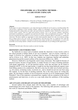 Advantages and Disadvantages of Fieldwork