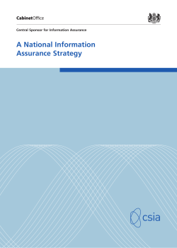 National Information Assurance Strategy