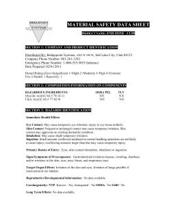 material safety data sheet