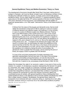 General Equilibrium Theory and Welfare Economics