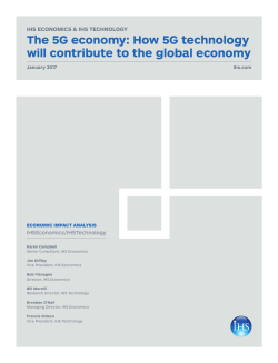 The 5G economy: How 5G technology will contribute to the global