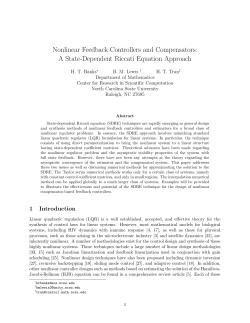 Nonlinear Feedback Controllers and Compensators: A State