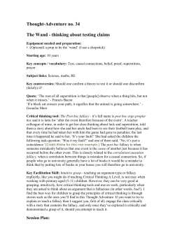 Thought-Adventure no. 34 The Wand