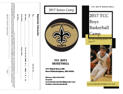 2017 TCC Boys Basketball Camp - Tuscarawas Central Catholic