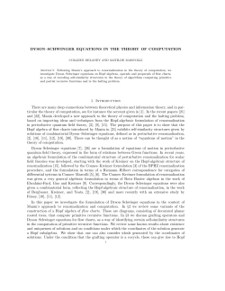 DYSON&ndash;SCHWINGER EQUATIONS IN THE THEORY OF