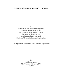 fuzzifying markov decision process