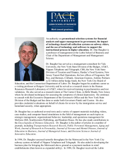 An authority on promotional selection systems for financial analysts