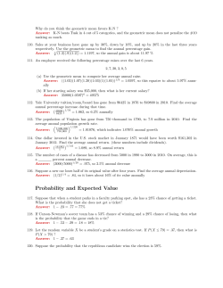 Probability and Expected Value