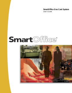 SmartOffice v5.0 - SmartOffice One Card System User Guide