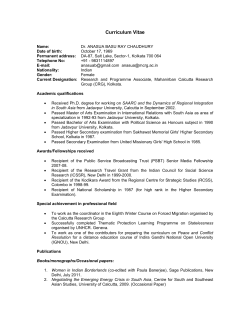 Presentation of papers/participation in seminars, workshops