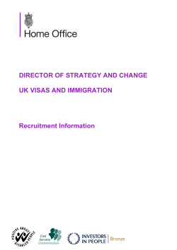 DIRECTOR OF STRATEGY AND CHANGE UK VISAS AND