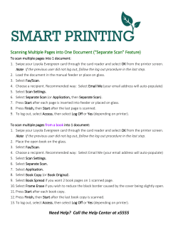 Scanning Multiple Pages into One Document (&ldquo;Separate Scan