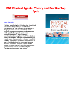 PDF Physical Agents: Theory and Practice Top Epub
