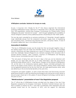 Press Release ATMOsphere concludes: Solutions for Europe are