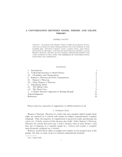 A CONVERSATION BETWEEN MODEL THEORY AND GRAPH