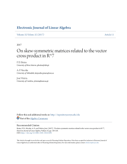 On skew-symmetric matrices related to the vector cross product in R^7