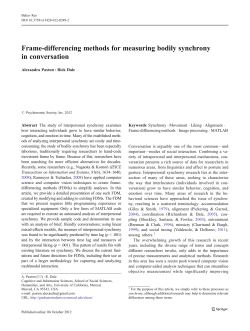 Frame-differencing methods for measuring bodily
