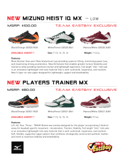NEW Mizuno Heist IQ mx &mdash; LOW NEW Players trainer mx