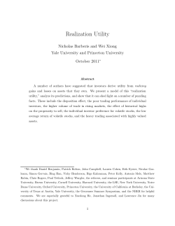 Realization Utility