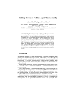 Ontology-Services to Facilitate Agents` Interoperability