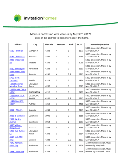 Move-In Concession with Move-In by May 30th