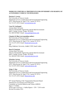 MODELING INDIVIDUAL PREFERENCES FOR OWNERSHIP AND