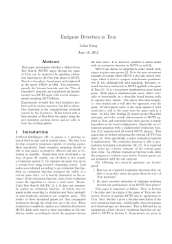 Endgame Detection in Tron